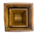 Macetero madera set S y L