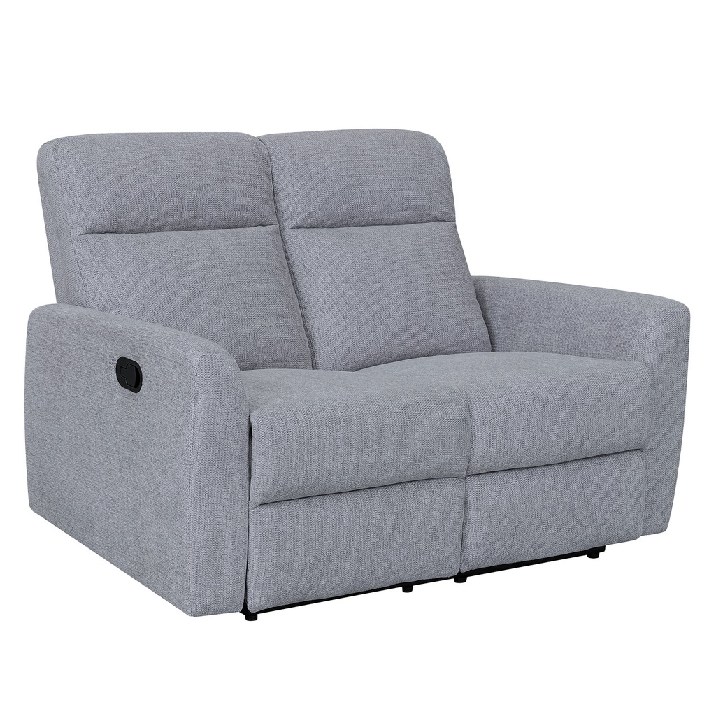 Sofá reclinable 2 cuerpos Milán gris claro