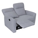 Sofá reclinable 2 cuerpos Milán gris claro