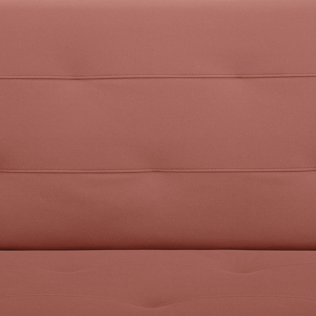 Futón con almacenaje Argis rosado