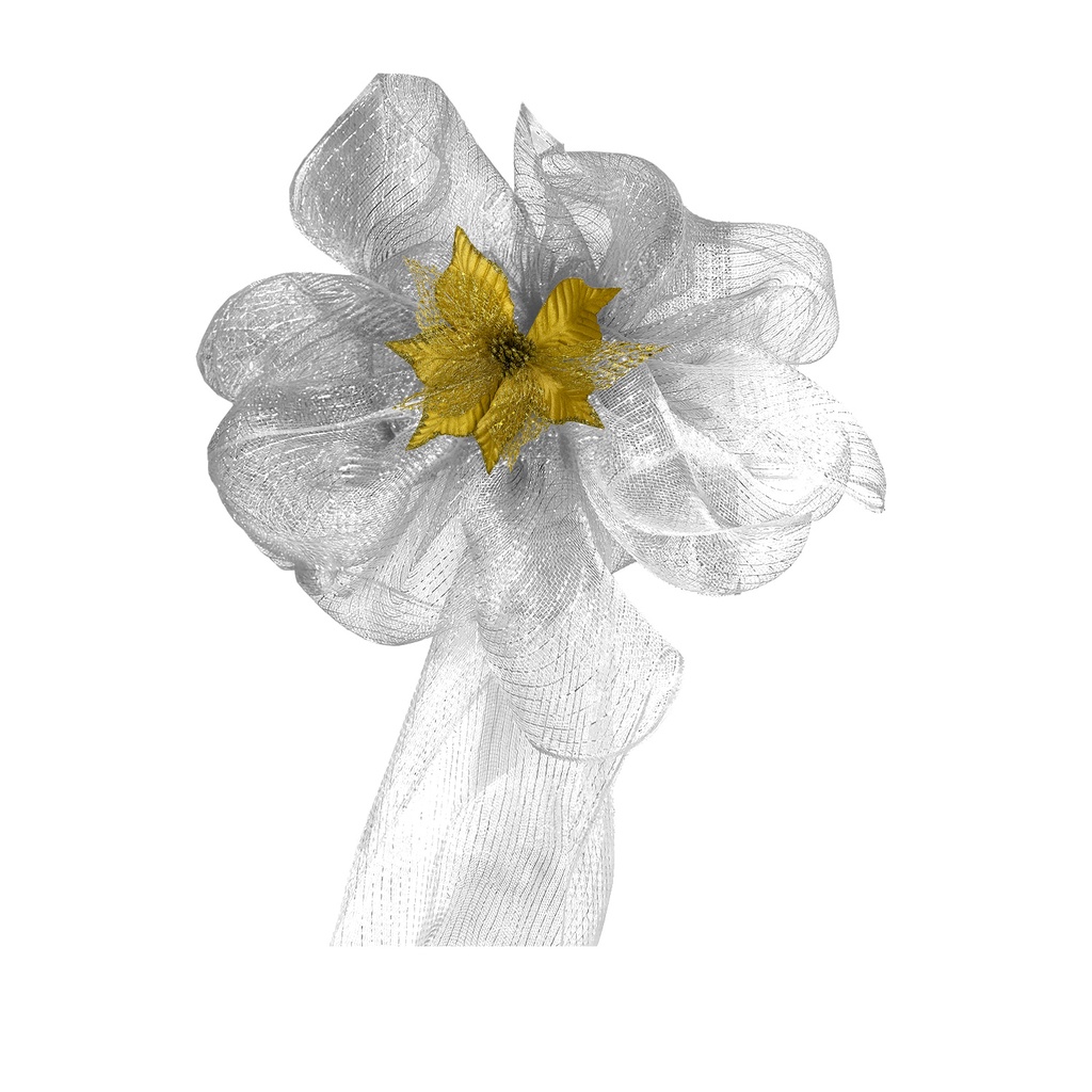 Malla Navidad plateado 52x915cm