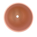 Macetero ranurado rosa pálido 14cm