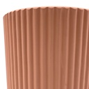 Macetero ranurado rosa pálido 14cm