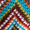 Manta Zigzag roja 127x125cm