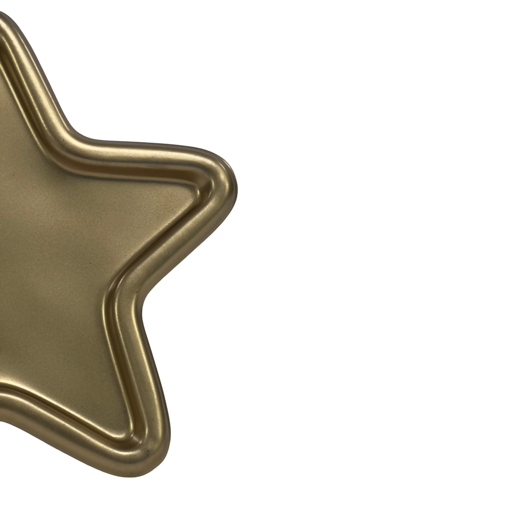 Bandeja estrella dorada 17x17x1cm