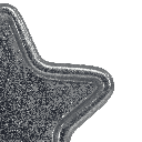 Bandeja estrella plateada 17x17x1cm