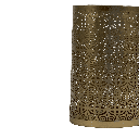 Porta vela dorado 12x12x18,5cm