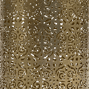 Porta vela dorado 12x12x18,5cm