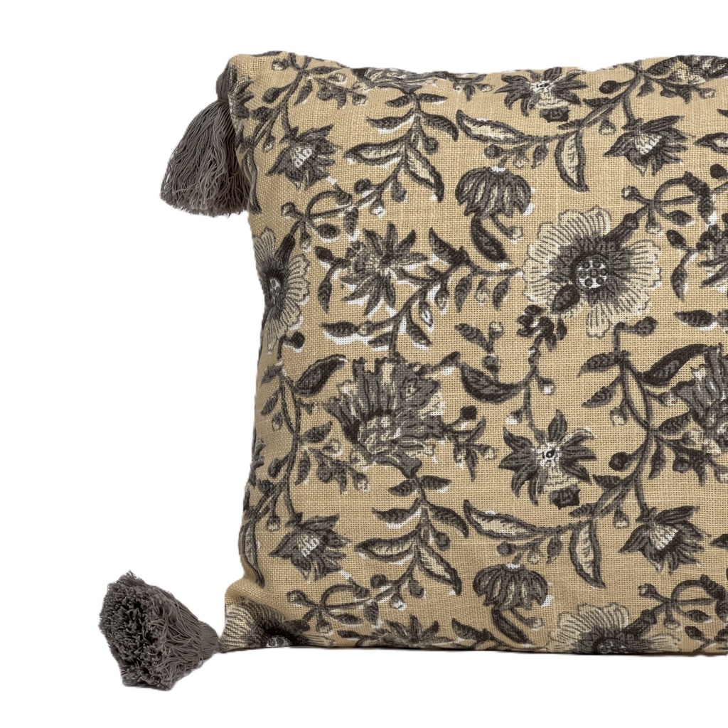 Cojín print crema 50x30cm