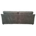 Sofá 3 cuerpos Livonia gris oscuro