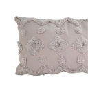 Cojín algodón textura gris 30x50cm