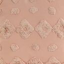 Cojín algodón textura rosa 45x45cm