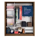 Closet Lyon 3 puertas 2 cajones rustic