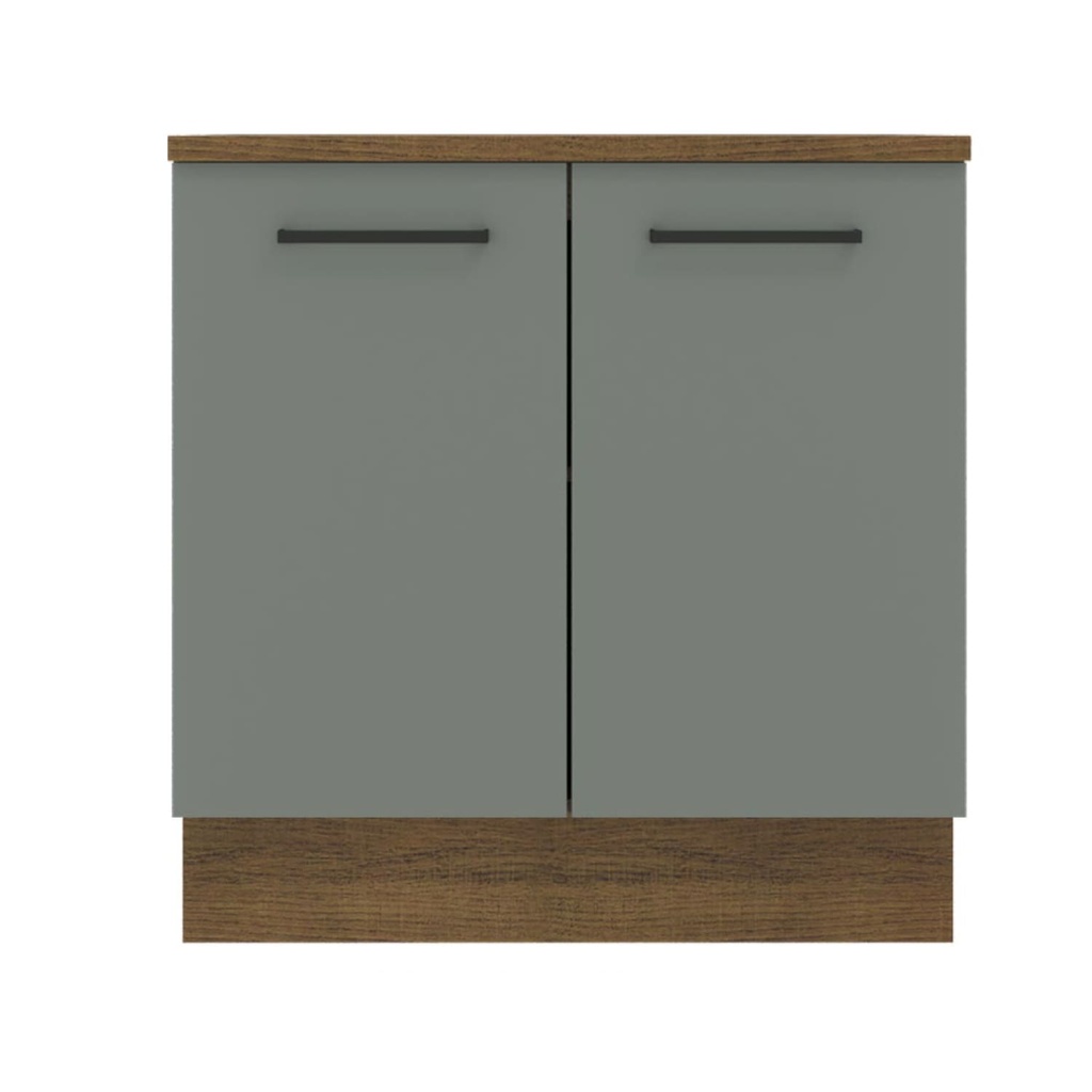 Base cocina Agata gris 2 puertas 80cm