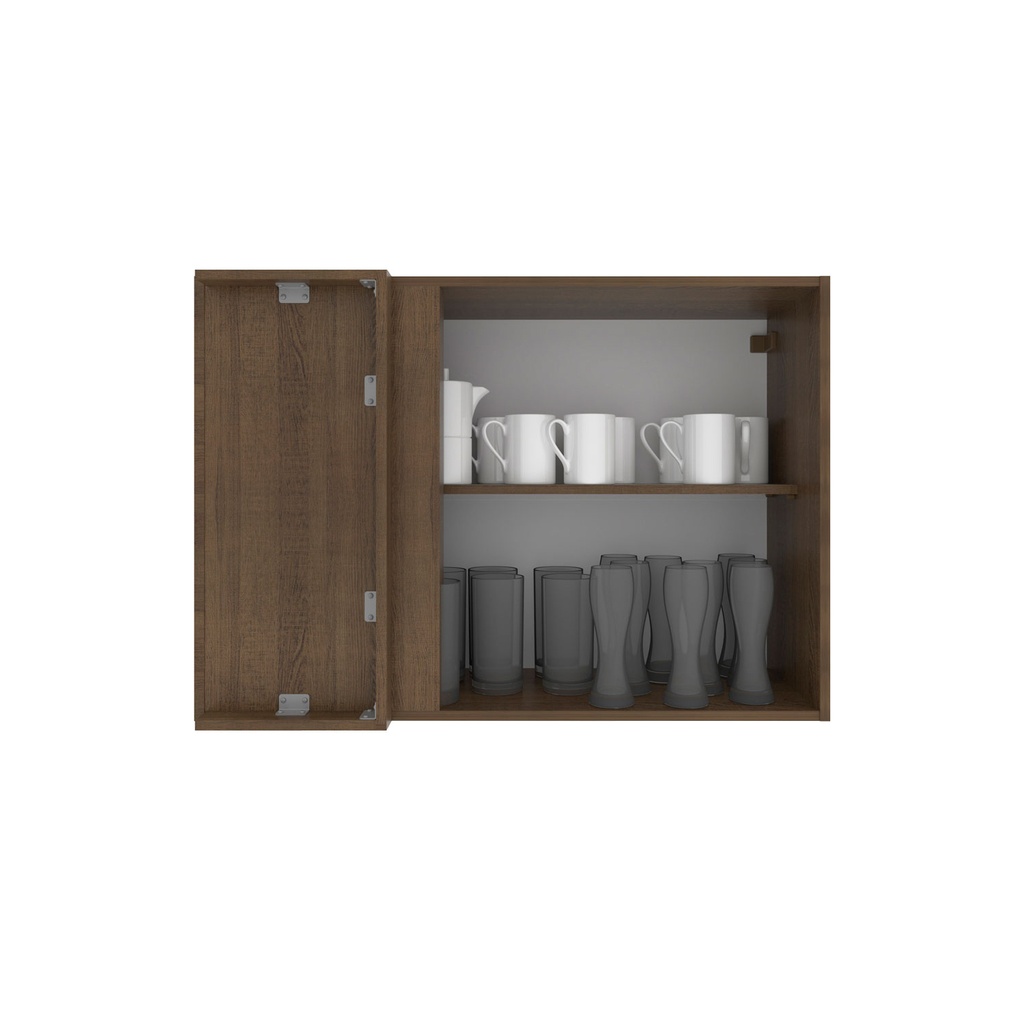 Aéreo esquinero Stella café 1 puerta 94cm