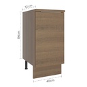 Base cocina Stella café 40cm