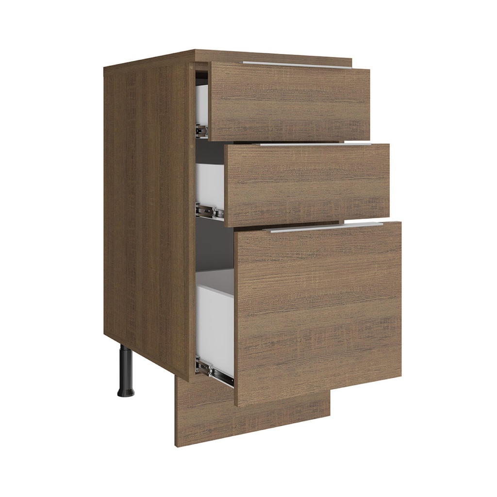 Base cocina Stella café 3 cajones 40cm