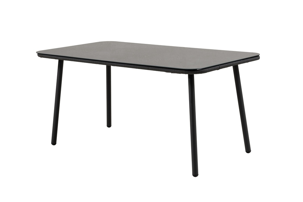 Juego comedor terraza 6 sillas Sylva gris oscuro