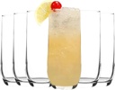 Vaso largo 415ml set de 6