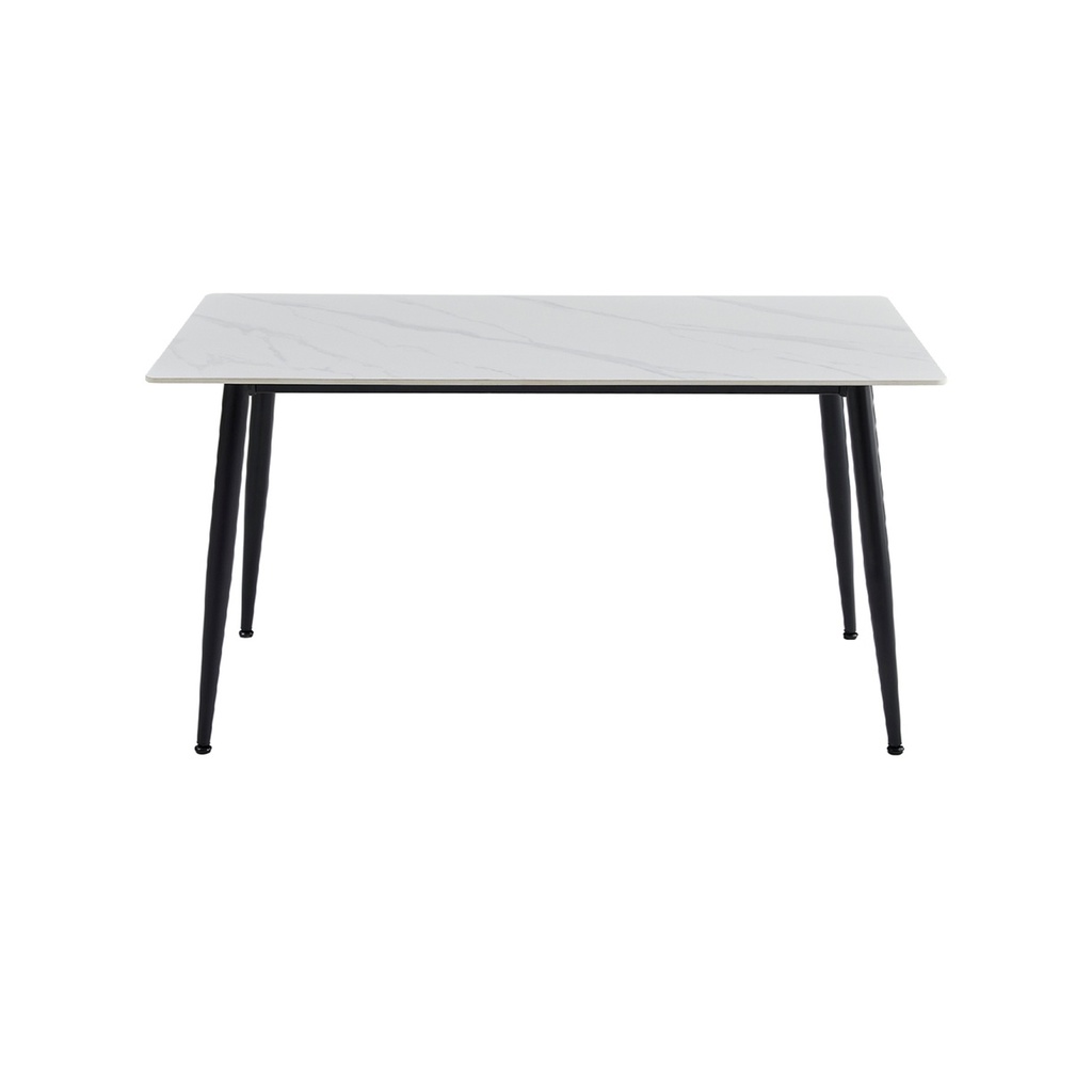 Mesa comedor 4 puestos Khissa blanco mate