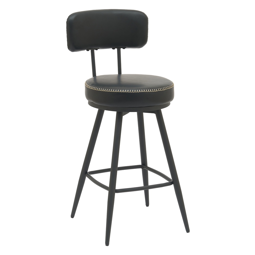 Silla Bar Soma giratoria negro