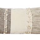 Cojín boho beige flecos 30x70cm