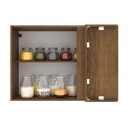 Aéreo esquinero Agata gris 1 puerta 94cm 