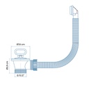 Lavaplatos doble acero inoxidable derecho  c/valvulas