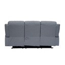 Sofá reclinable 3 cuerpos Boston gris claro