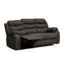 Sofá reclinable 3 cuerpos Boston café 