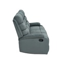 Sofá reclinable 3 cuerpos Logan gris oscuro
