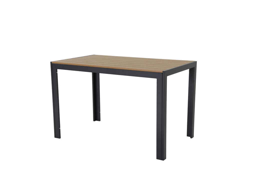 Juego comedor terraza 2 bancos Elko gris oscuro