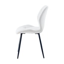 Juego comedor Khissa B  4 sillas Aziza gris claro