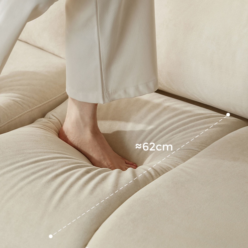 Sofá 3 cuerpos Alina blanco