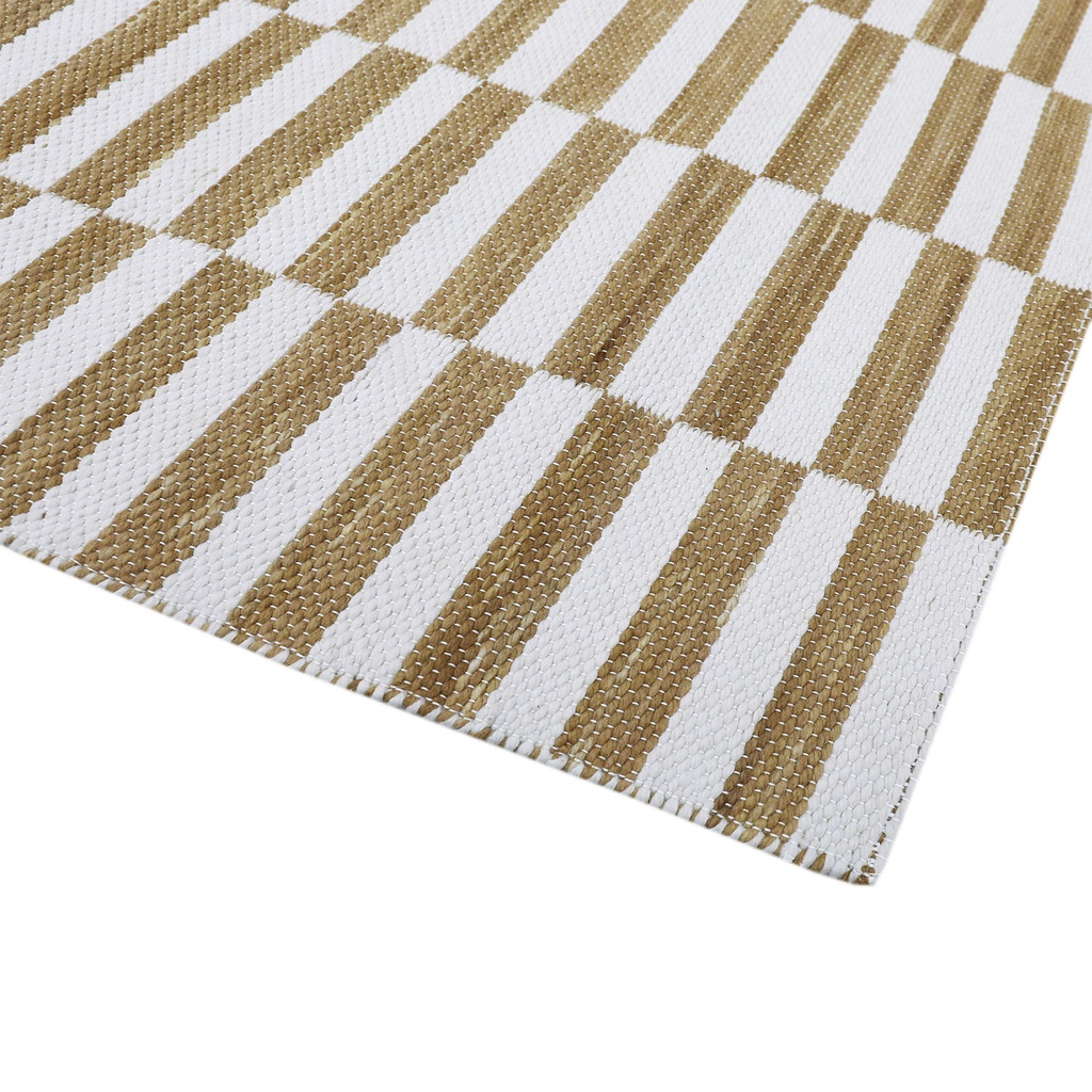 Alfombra 150x210cm Rila blanco/beige