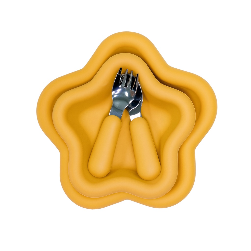 Juego de comida infatil estrella 4 piezas