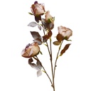 Flor rosa artificial beige