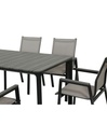 Juego comedor terraza 6 sillas Ely negro