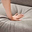 Sofá 1 Cuerpo + Ottoman Leo Gris