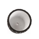Macetero de Cemento Etnico Negro y Blanco 11cm
