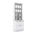 Vitrina 2 Puertas 2 Cajones Vidrio Americana