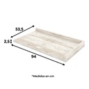 Cubierta para Base Esquina Cocina Americana 94cm Gris