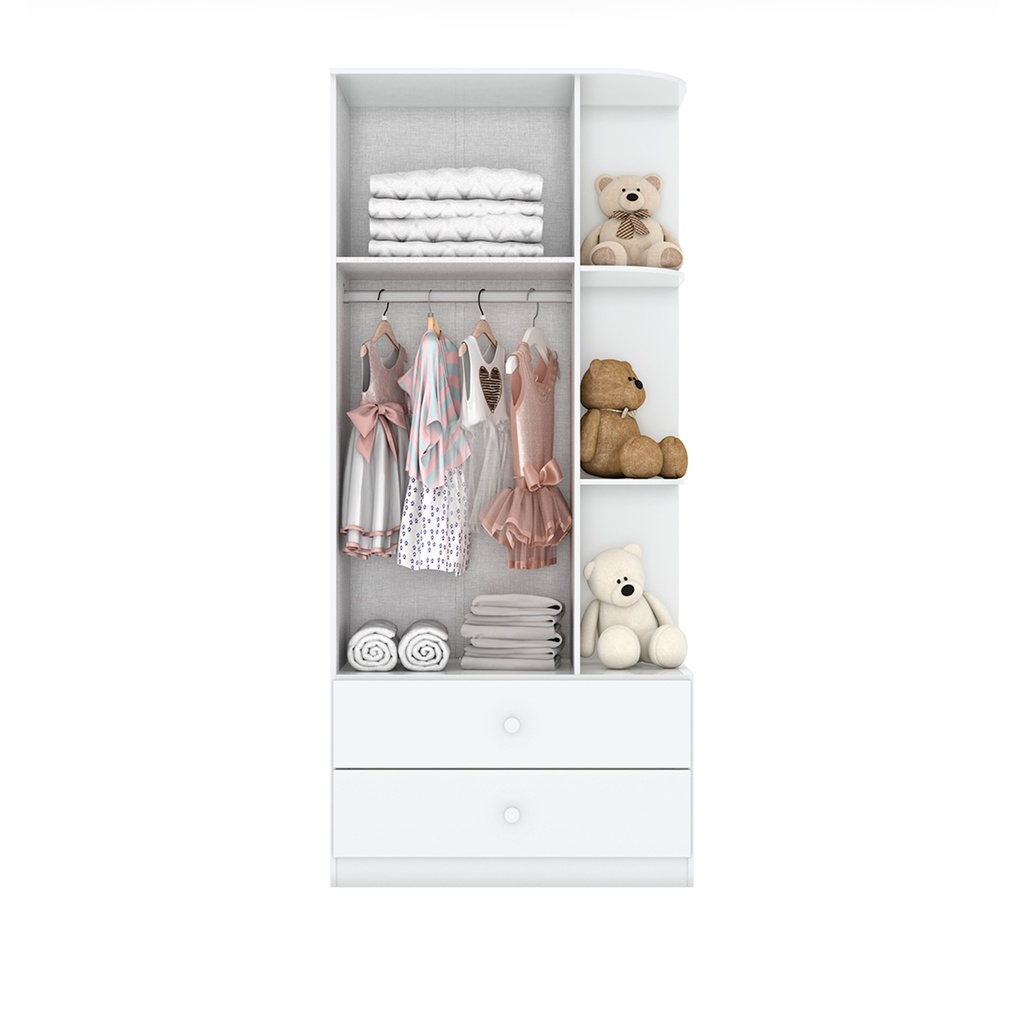 Ropero Laberinto 2 Puertas Blanco