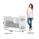 Cuna 2 en 1 Laberinto Blanco