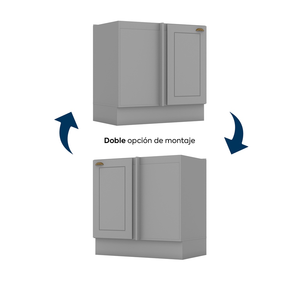 Base esquinero Americana gris 84cm