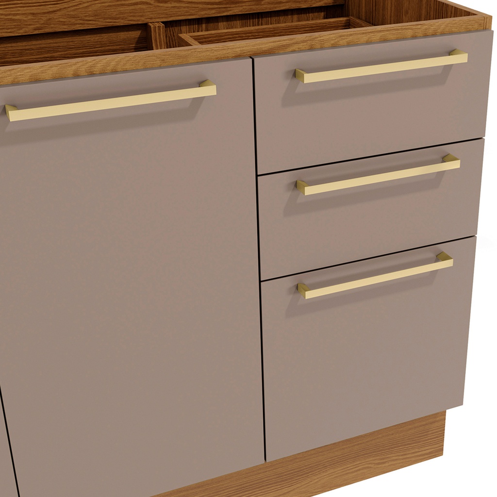 Base cocina Botanic 2 puertas gris 120cm