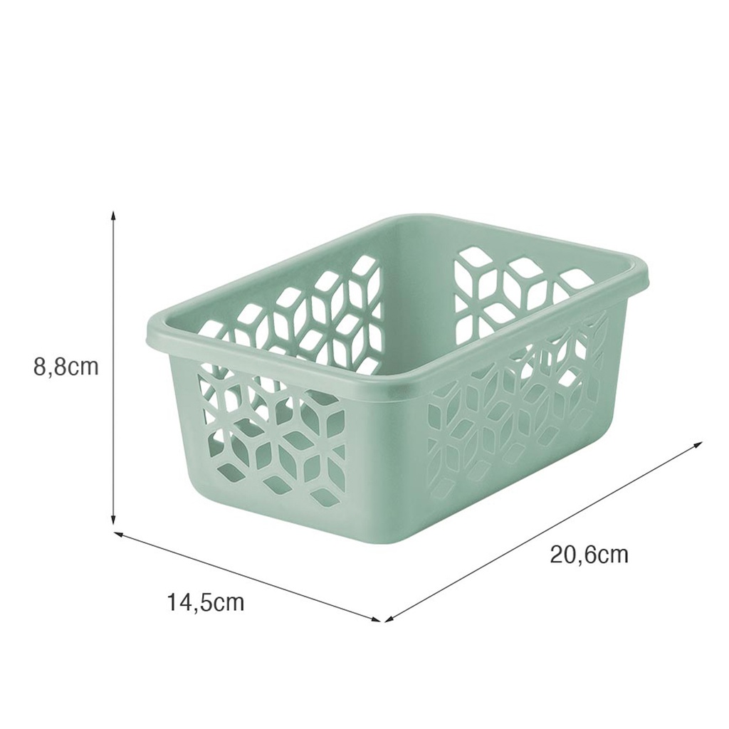 Canasto organizador verde 1.5L