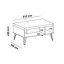 Mesa de Centro Liberty - negro