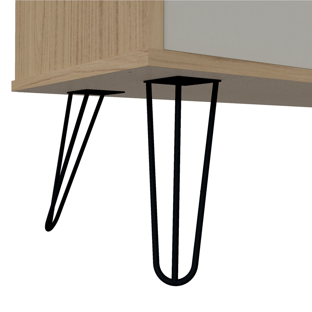 Rack TV Liberty café-blanco