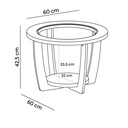 Mesa centro Curve café